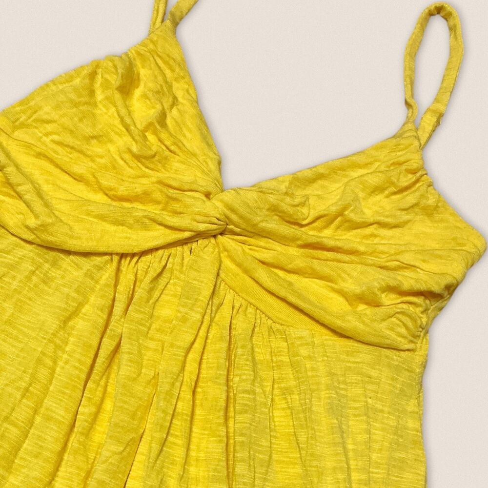 Y2K 2000s Summer Yellow Spaghetti Strap Cami Tank Top Forever 21 F21 - Small - Picture 3 of 7